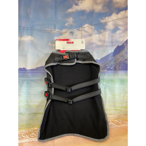 NWT KONG Dog Rip-Stop Water Resistant Reflective Black Blanket Jacket Size M - Picture 6 of 10